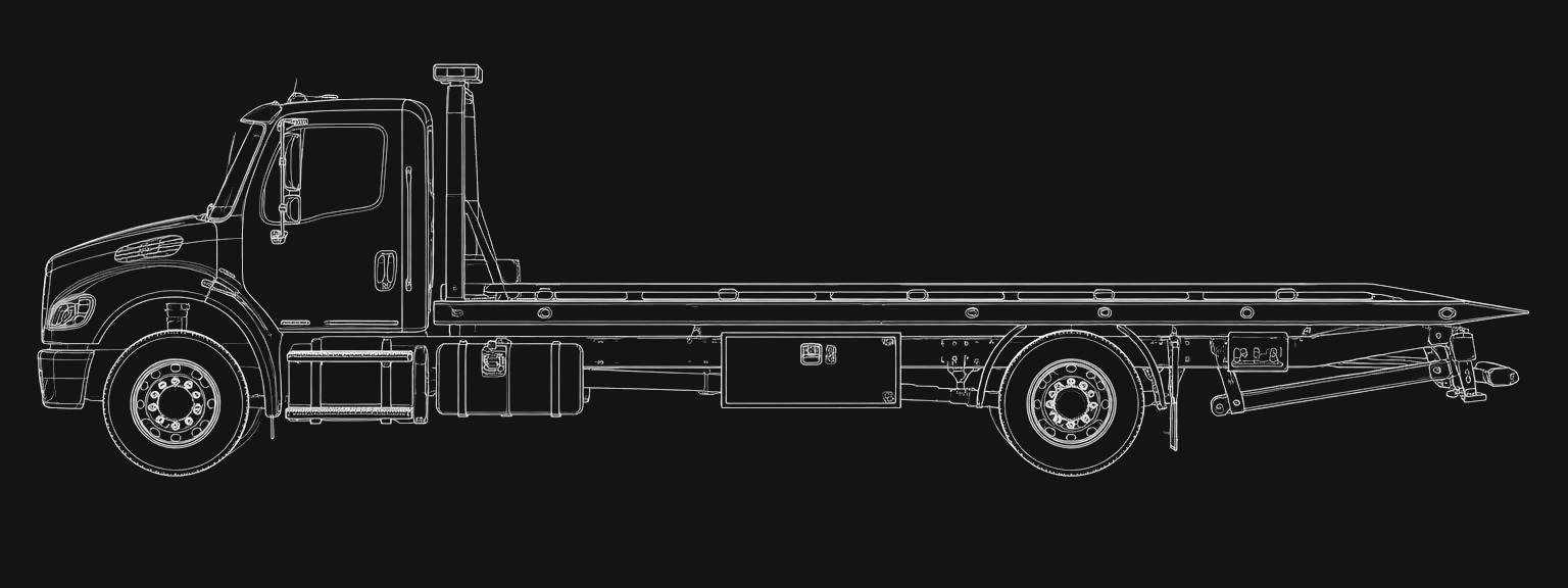 Diagrama: Grúa de plataforma Freightliner M2